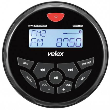 Velex marine stereo radio front