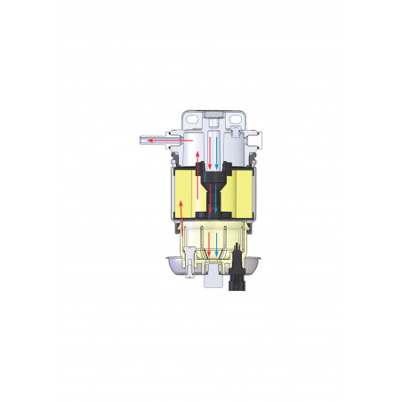 VETUS water separator/fuel filter, single, 10 micron, max. 190 l/h