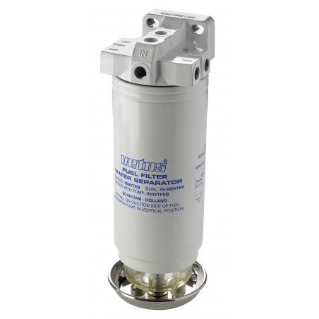 VETUS water separator/fuel filter, single, 10 micron, max. 460 l/h