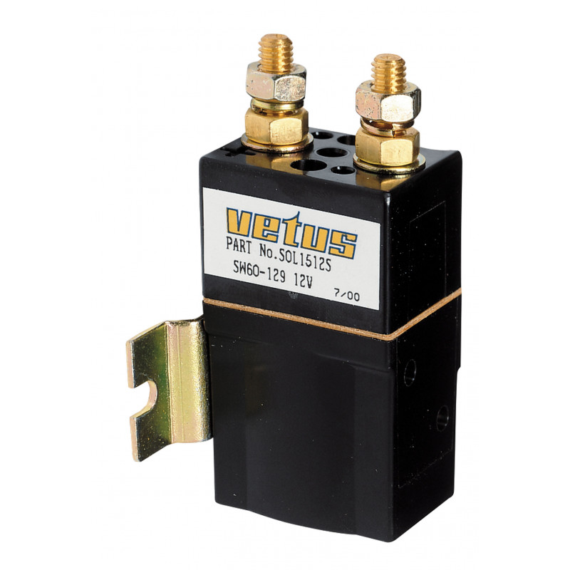 VETUS single relay, 12 Volt/1500 Watt, M8 terminals