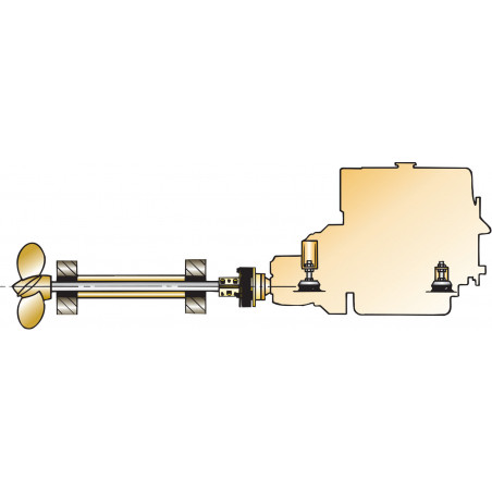 VETUS flexible coupling BULLFLEX 8, shaft 1¼"