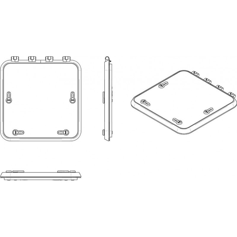 Magnus escape hatch 5151 Satin new lock 507x507mm