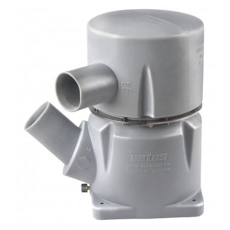 VETUS waterlock type MGP, inlet 102 mm-45 degrees, outlet 127 mm