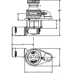 MAXWELL 3500 VWCLP 24 V 100TDC, chainwheel for 8-13 mm chain
