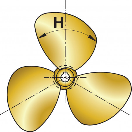 VETUS 3-bladed propeller P3C, 21" x 13", right-handed