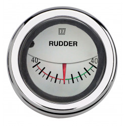 VETUS rudder position indicator, white, 12/24 V, cut-out size 52mm