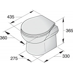 Toilet type SMTO2, 24 V