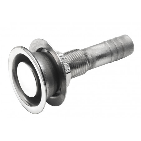 AIR-VENT NIPPLE S/S 316 FOR HOSE Ø 16 MM STRAIGHT