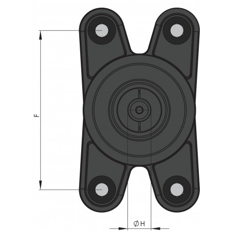 VETUS VDR 4, constant-velocity joint 30, shaft 45 mm, 6'' flange