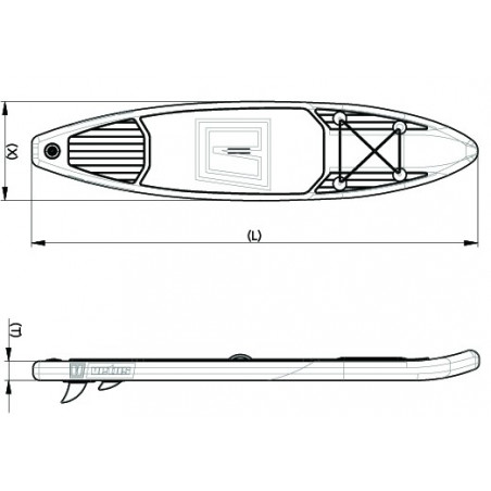 Inflatable stand up paddling board