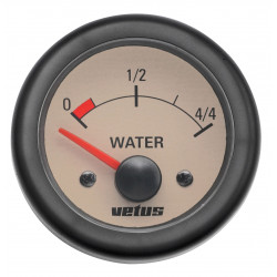 VETUS water level indicator, cream, 24 Volt, cut-out size 52mm