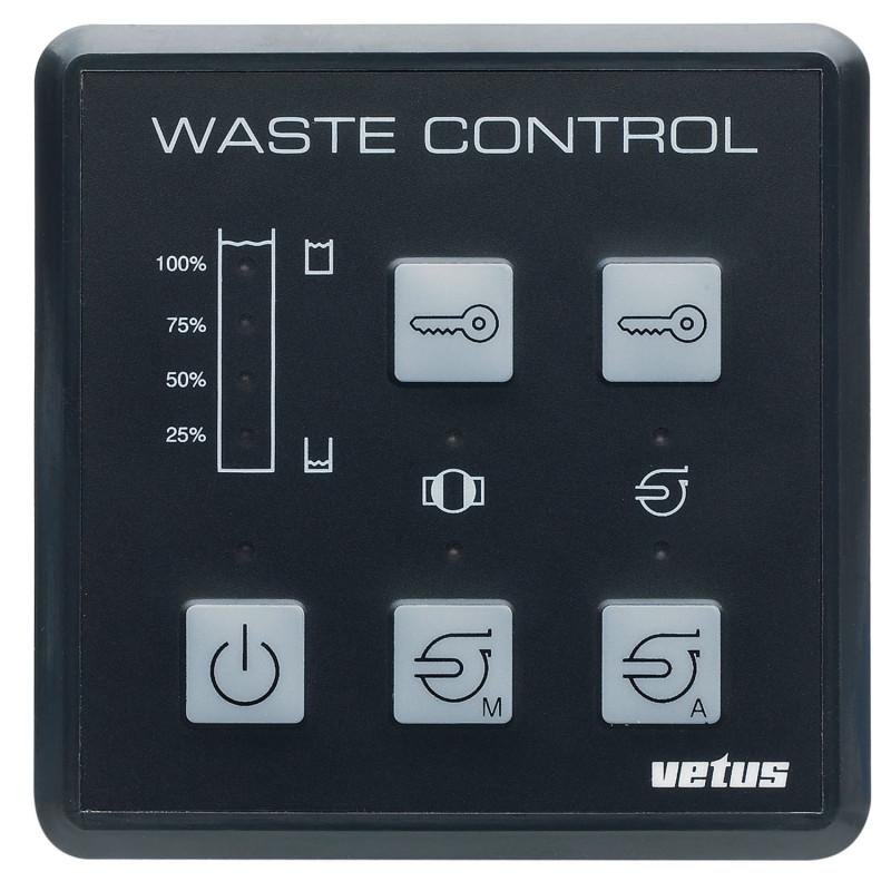 VETUS waste water system control panel 12 & 24 Volt