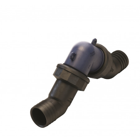 Plastic in-line non-return valve