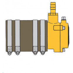 Vetus udskiftningssæt til VETUS 25 mm inderleje med pakdåse - 1