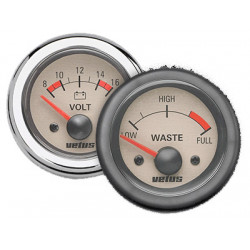 VETUS waste water level indicator, cream, 24 Volt, cut-out size 52mm - 1