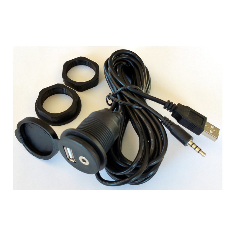 Kabelsæt med USB/AUX til frontindbygning - 1