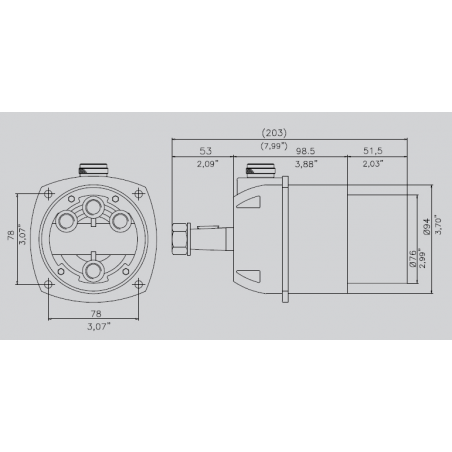 Hydraulisk Styresystem op til 80hk Udenbords Motor GF90BT - 5