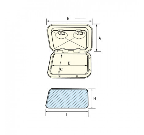 Låge til TOP LINE gas box container - 2