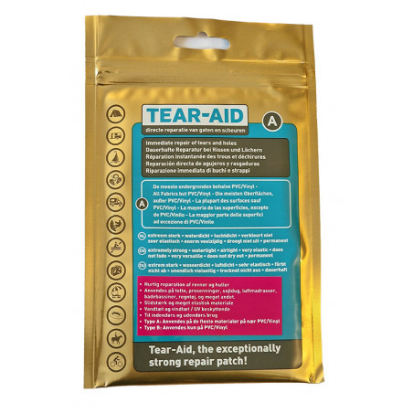 Tear-Aid reparationslap Type A til reparation af telt og båd.