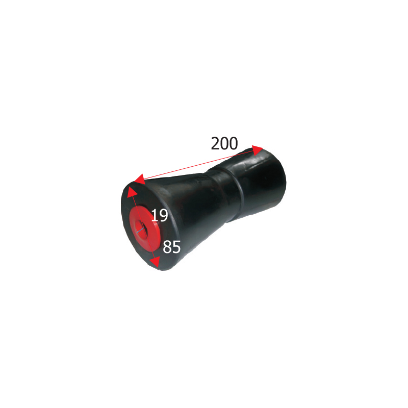 Kølrulle heavy duty længde 200 mm - 1