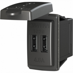 Dual USB lader kontakt eller sokkel - 1